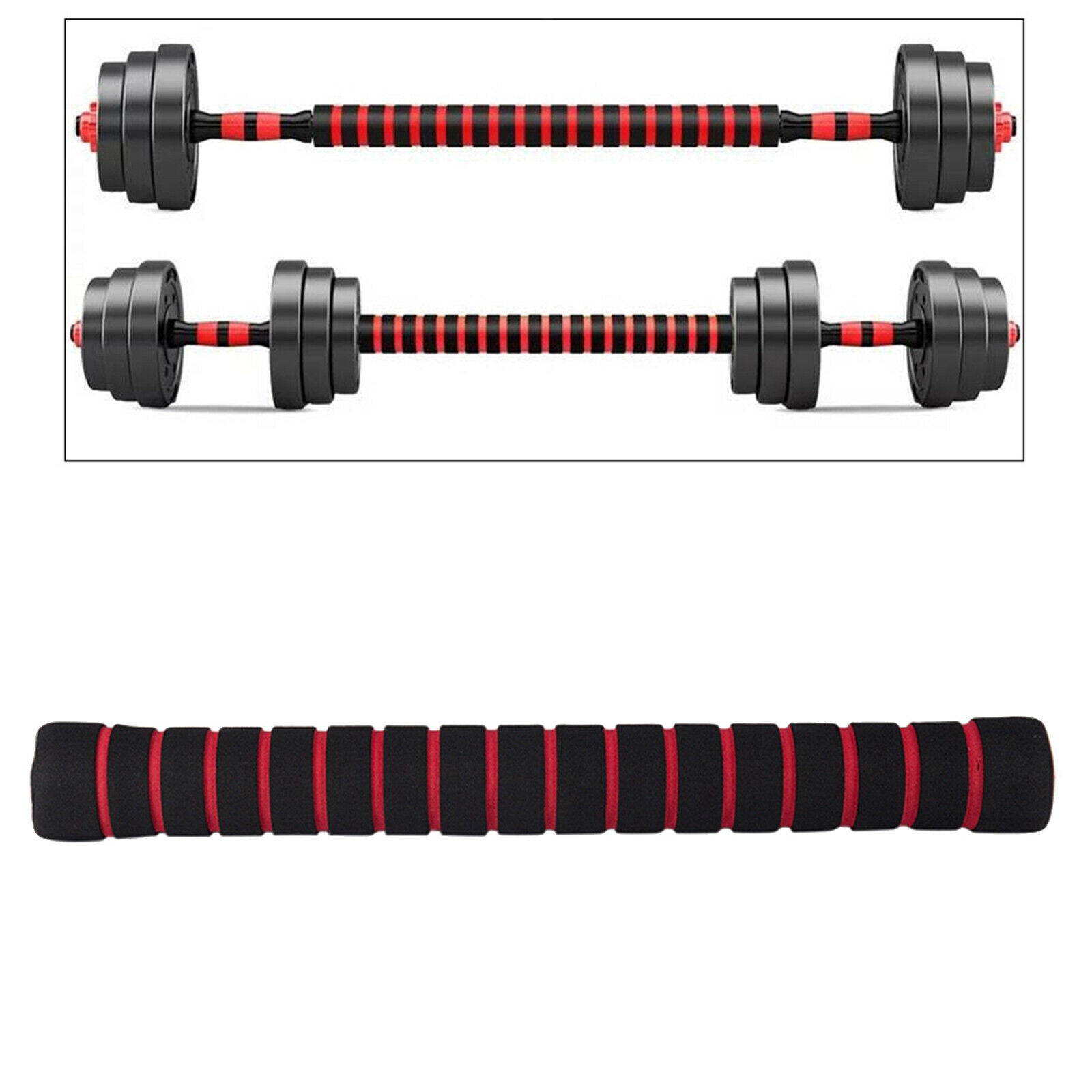 Premium Dumbbell Extension Bar Standard 1'' Joiner Coupler Liner Home Gym