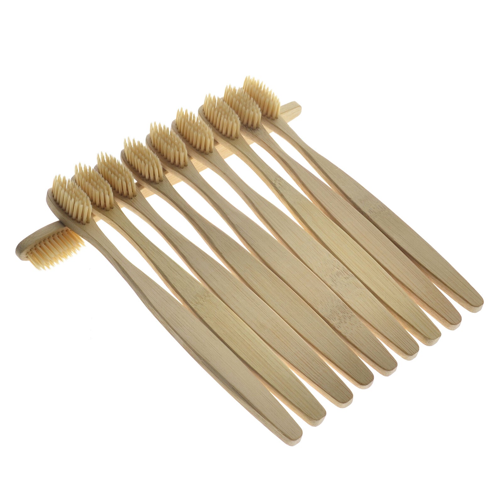 10pcs Bamboo Toothbrush Oral Care Durable Environmental Soft-bristled Brushes