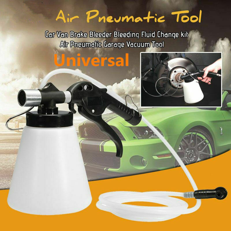 Car Brake System Fluid Oil Bleeder Hydraulic 90-120PSI Air Pneumatic Vacuum Tool