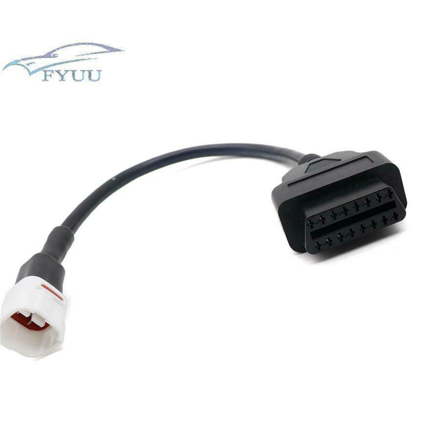 Diagnostic Connector for Yamaha R1 R6 4 Pin to OBDII OBD2 Harness Cable Adapter