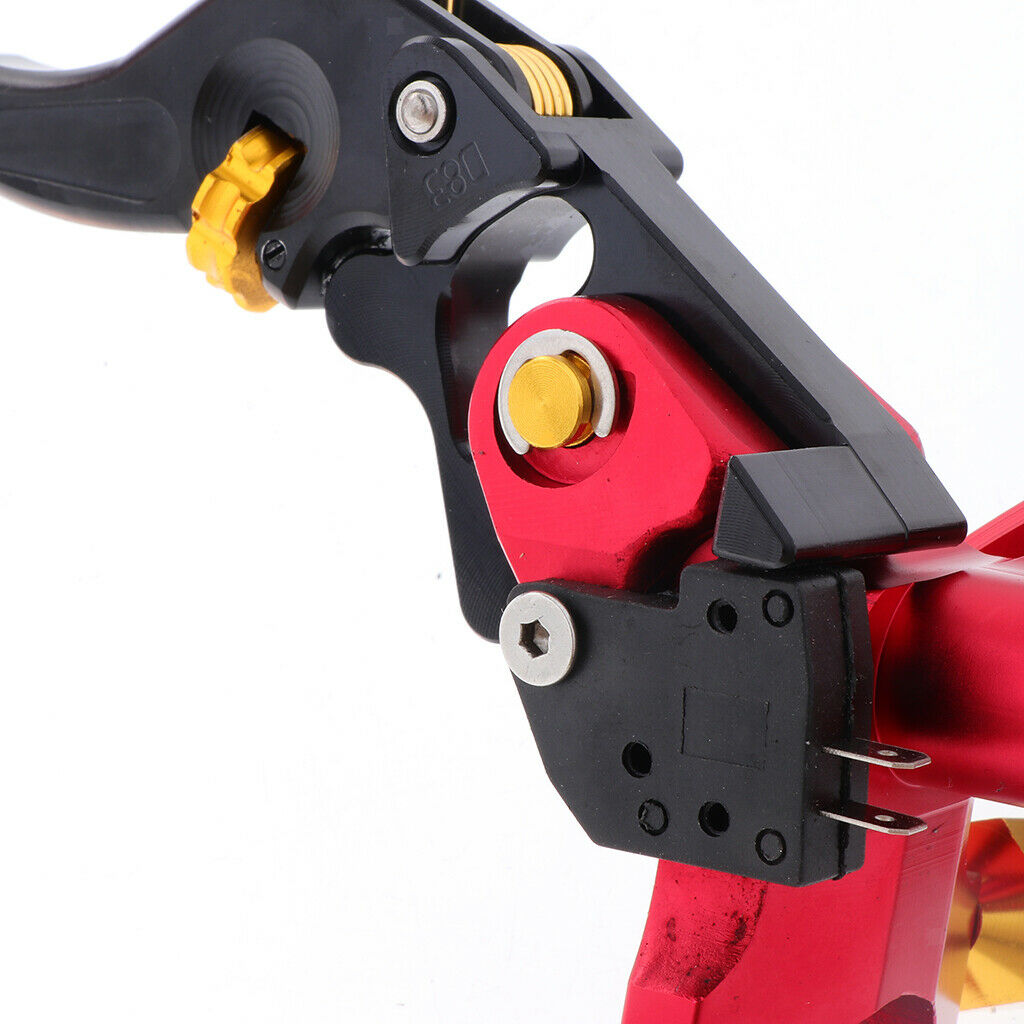 Foldable Motorcycle Brake Clutch Levers  Red