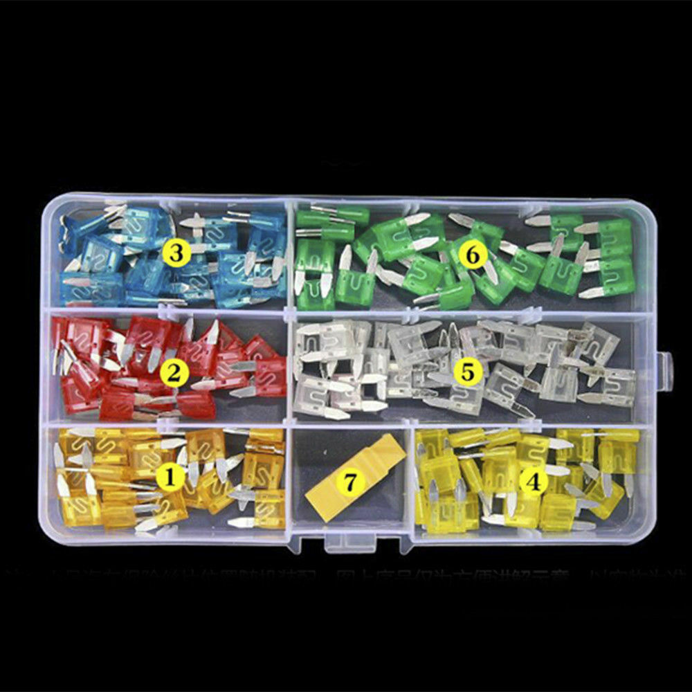 120 pcs Low Profile Mini Size Blade Fuse Assortment Set Auto Car Truck Fuses