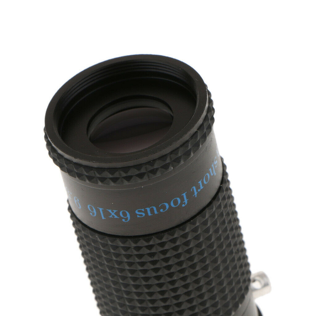 Mini 6x16 Extra Short Focus Optics Zoom Telescope Monocular Typoscope Black