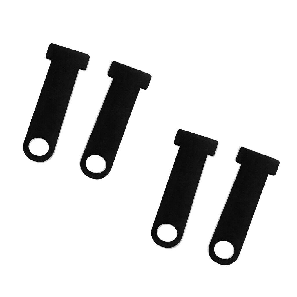 2Pairs Helmet Lock Attachment Anti-theft for Buckle Black Stainless for Suzuki