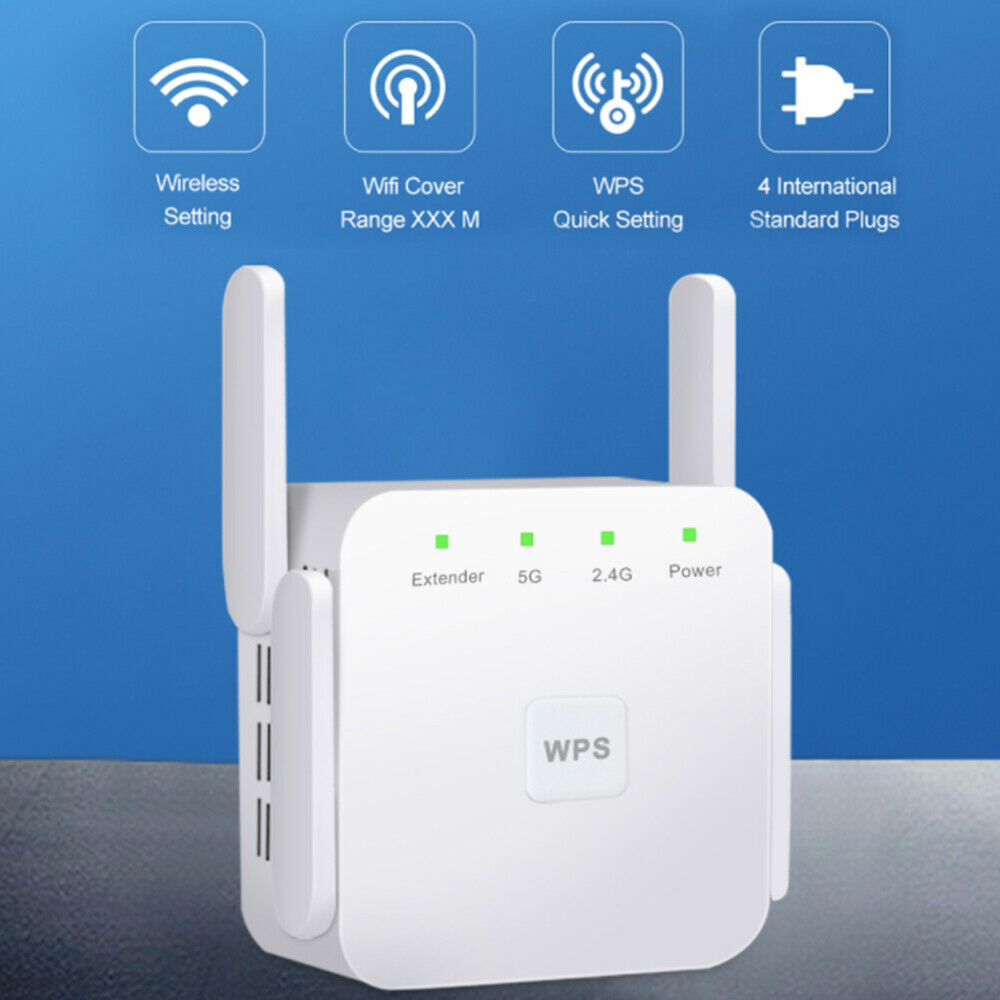 Dual Band WIFI Repeater 2.4G 5G 1200Mbps Router Wireless Range Extender Booster