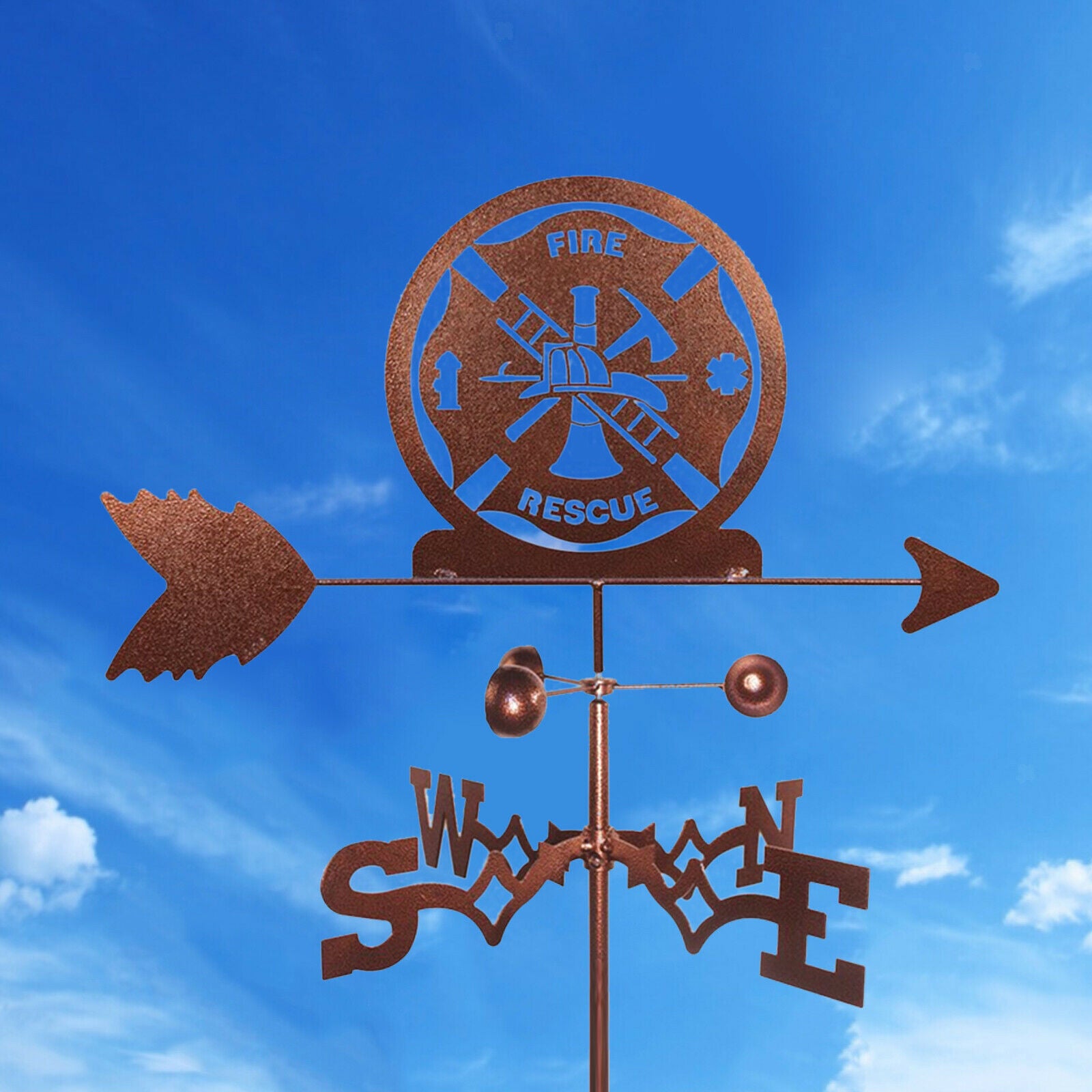 Retro Weather Vane Outdoor Garden Yard Cupolas Barn Silhouettes Decoration