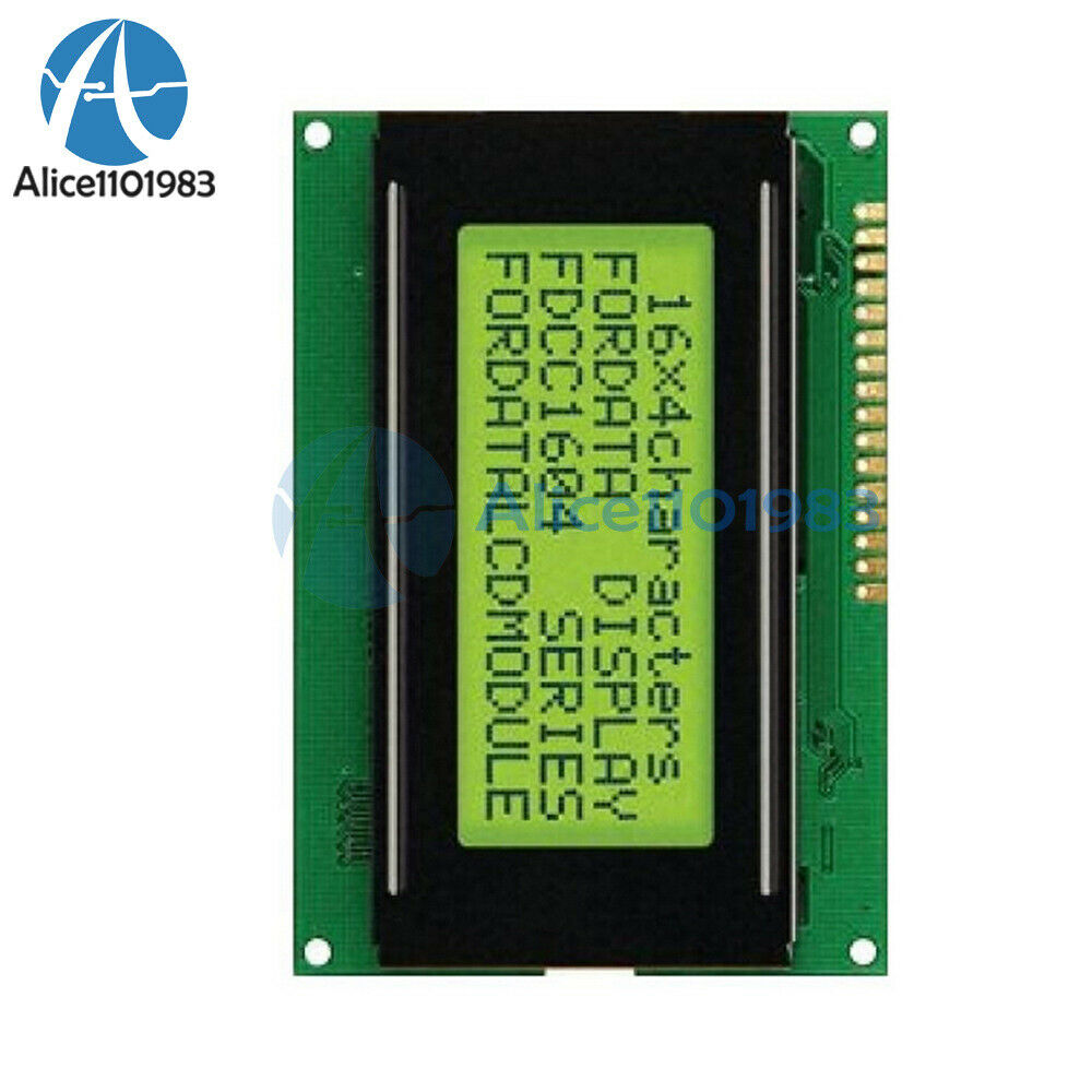 2PCS 5V LCD 16x4 1604 Character LCD Display Module LCM Yellow Blacklight Arduino