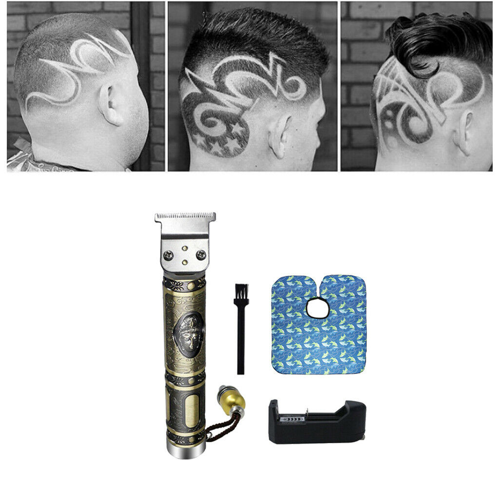 Electric USB Trimmer Boys Men's Clipper and Kid Cape T Outliner Rechargeable
