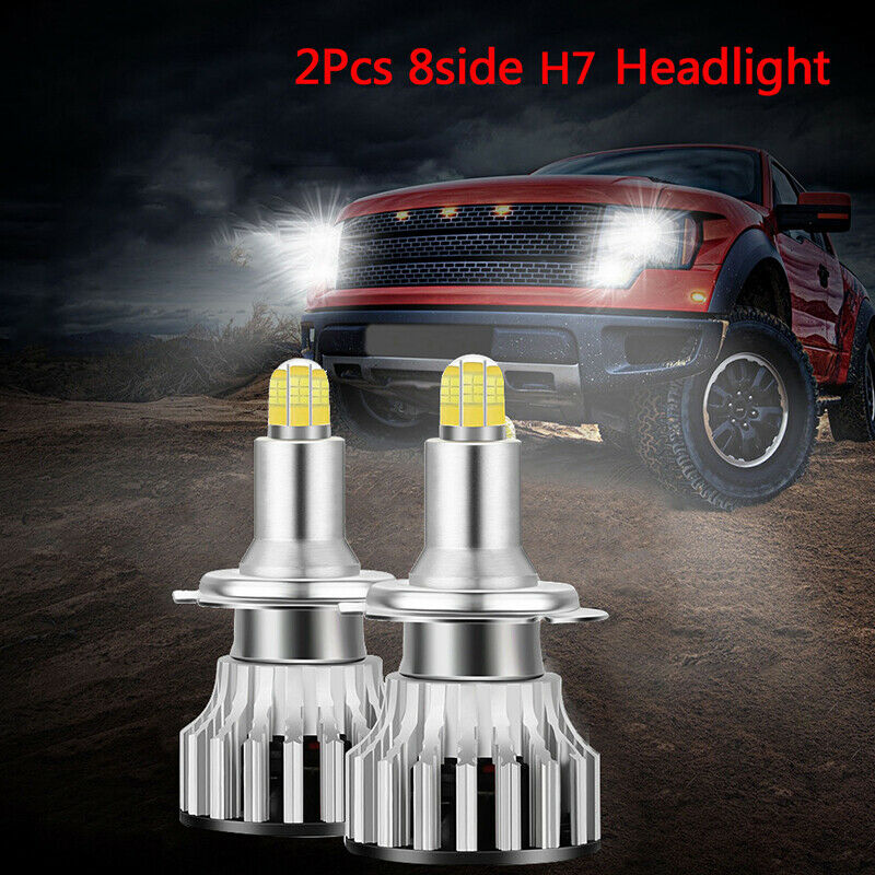 2Pcs 24 Chips H7 LED Lamp Car Headlight Bulbs LED 360 Degree 6500K 180003CBDAU