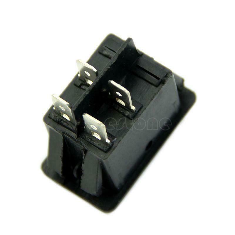 12V Vehicle Car Boat Fog Light LED Rocker Switch Dash Dashboard Green 4 Pin New