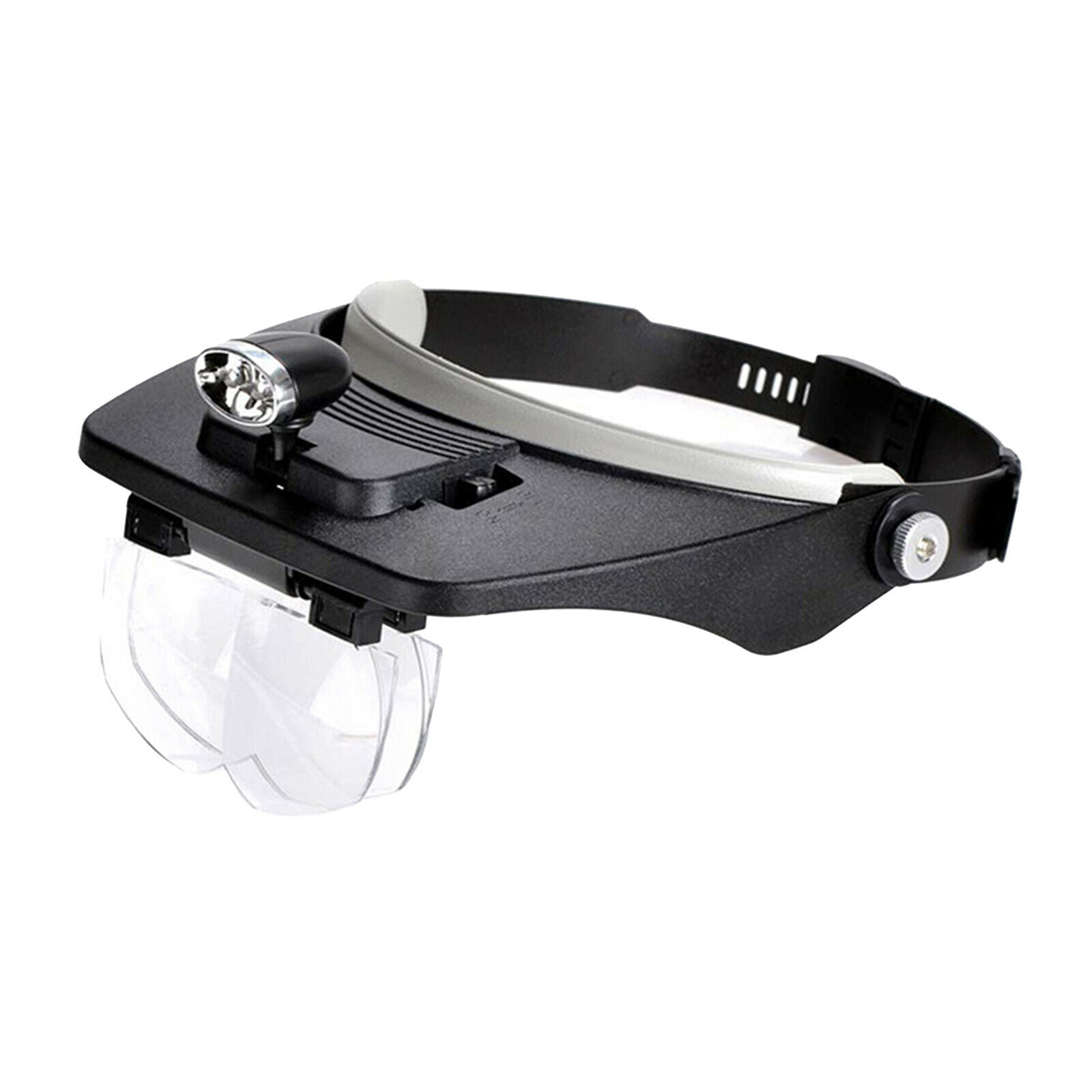Head Band Magnifier w/ LED Lamp Headset Magnifying Glasses for Crafts Watch
