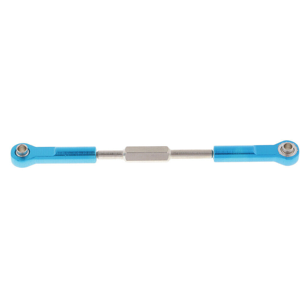 10 Pieces Aluminum Steering Linkage Pulling Rod for 1:10 RC Car DIY Parts