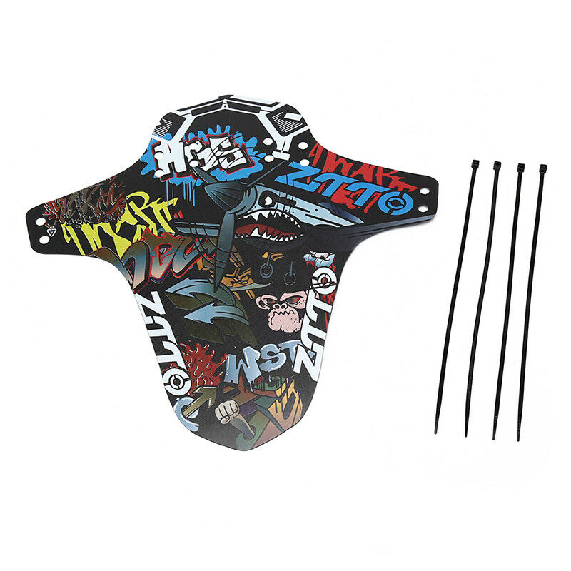 1pc Black Mountain Bike Fender Bicycle Front Rear Mudguard 26.5 x 27.5cm BDAU