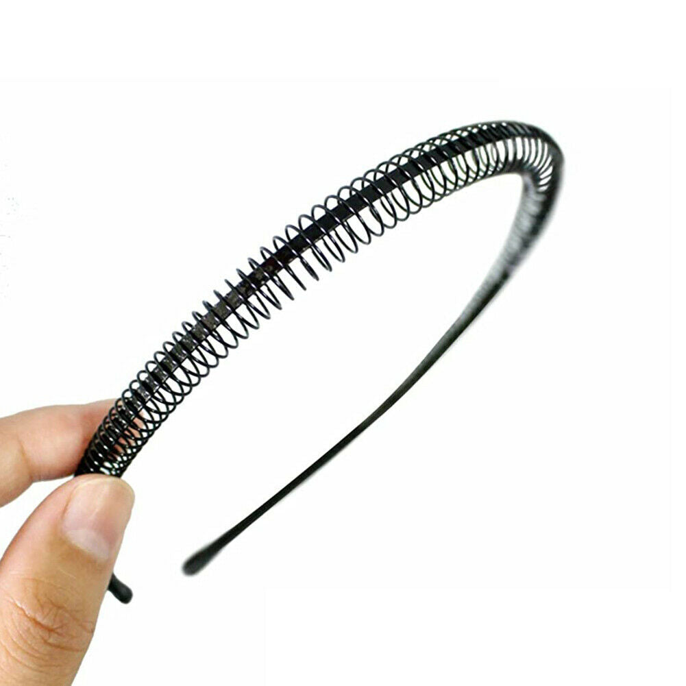 Simple Hair Hoop Elastic Iron Wire Hair Bands Women Headband Hair Accessory @