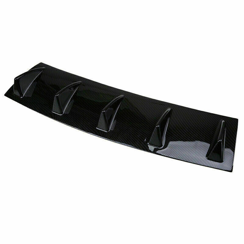 Imitate Carbon Fiber Style Rear Bumper Lower Diffuser Shark Fin SET Spoiler Tape
