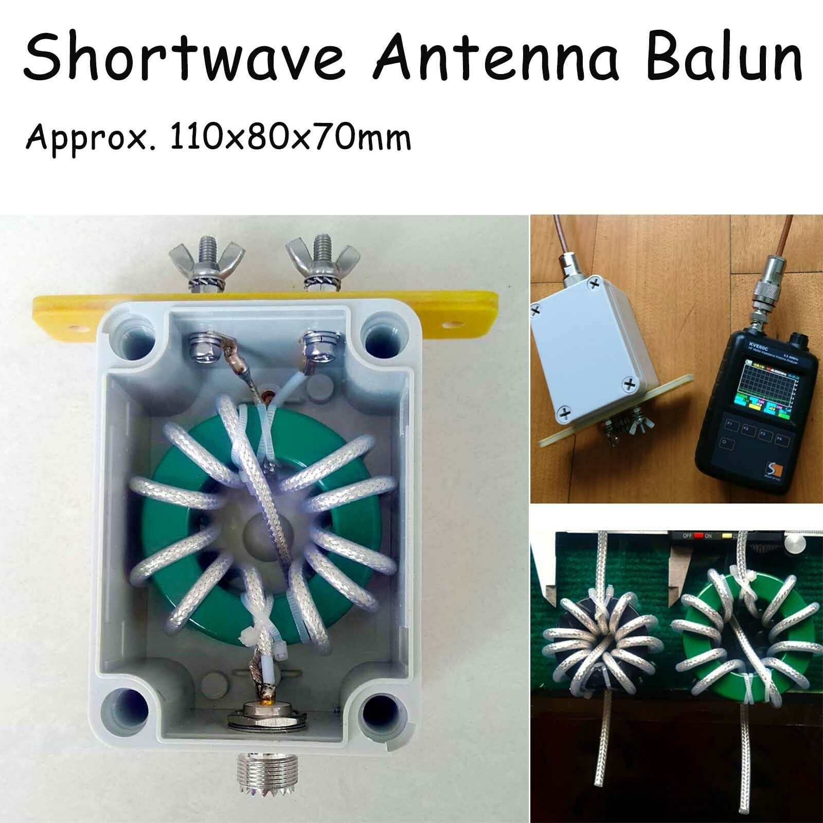 Power 2000W 1:1 Shortwave Antenna Balun Frequency 2-50MHz Waterproof Balun