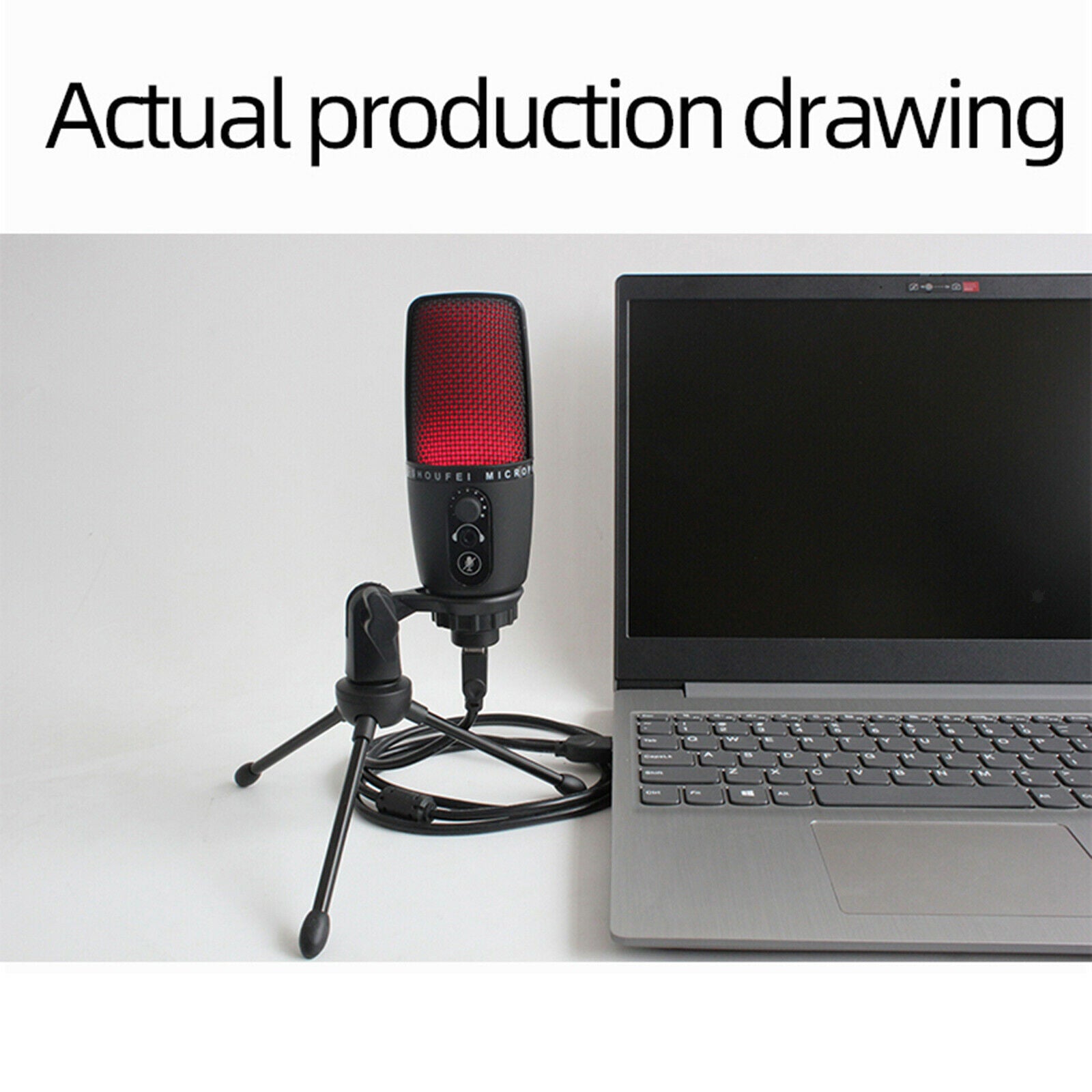 Professional USB Audio Condenser Microphone with Tripod for Studio Recording