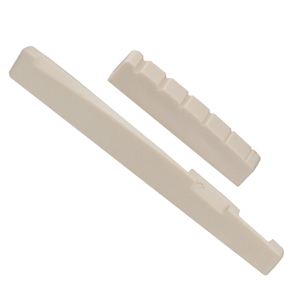 Acoustic guitar saddle nut for left-handers, slot for guitar lovers