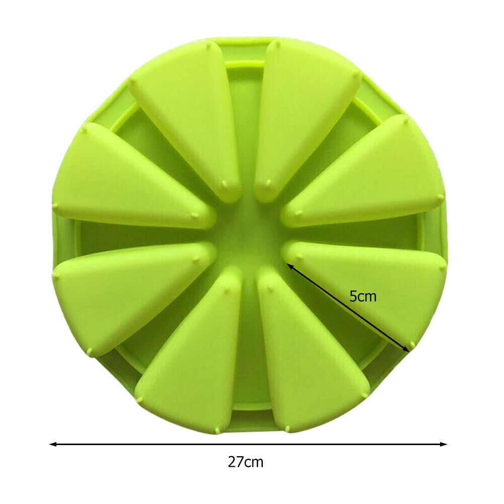 Silicone Cake Mold Non-sticky Triangle Bakeware Home DIY Baking Pizza Tray @
