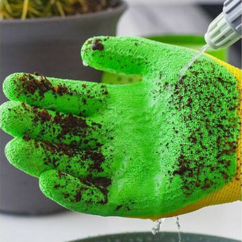 Kids /Junior Garden Safety Rubber Coated Gloves DIY Age from Year 6 to Year DF