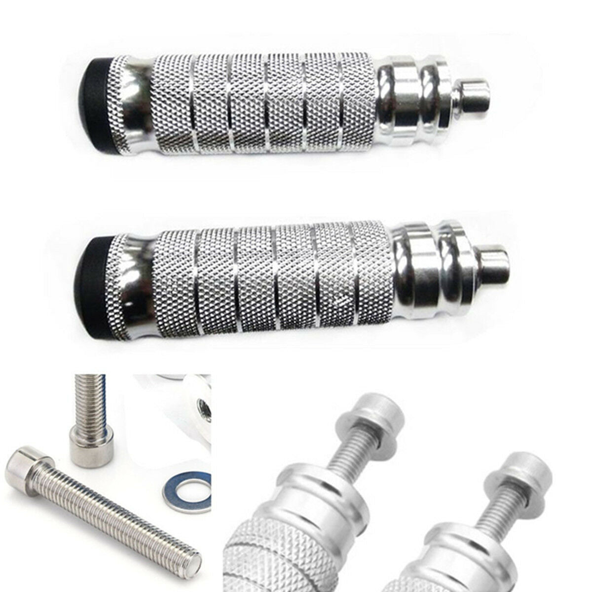 1 Pair CNC Aluminum Motorcycle Rear Set Footrests Foot Peg Foot Rest Pegs Pedal