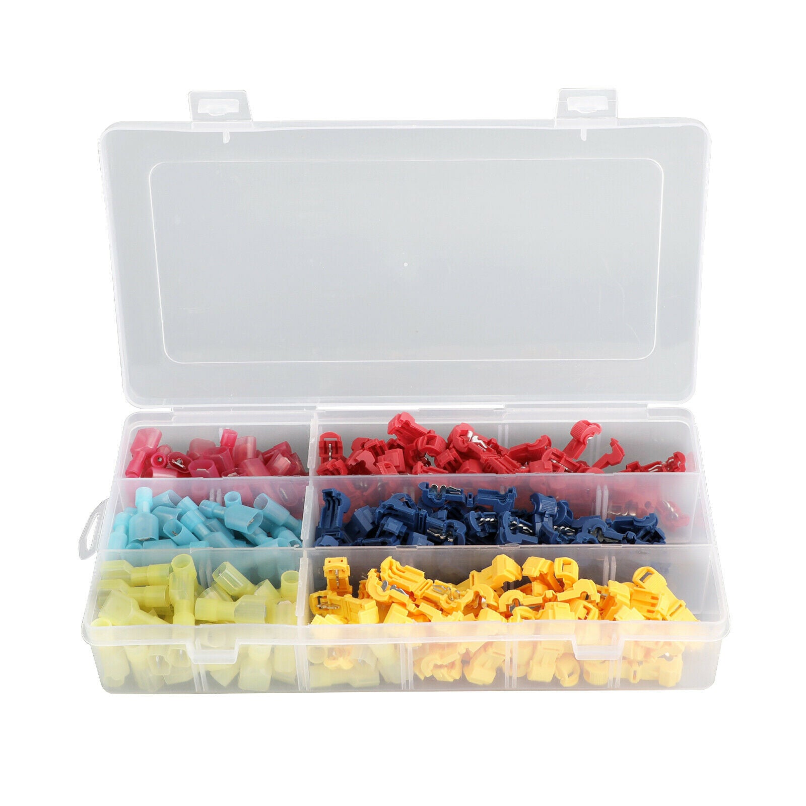 240pcs T Tap Quick Splice Connectors Male Disconnect Wire Crimp Terminals Kit CN