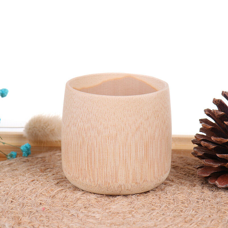 Natural Pure Handmade Bamboo Toothbrush Cups Water Cup Round Sourced Tea Cups_DD