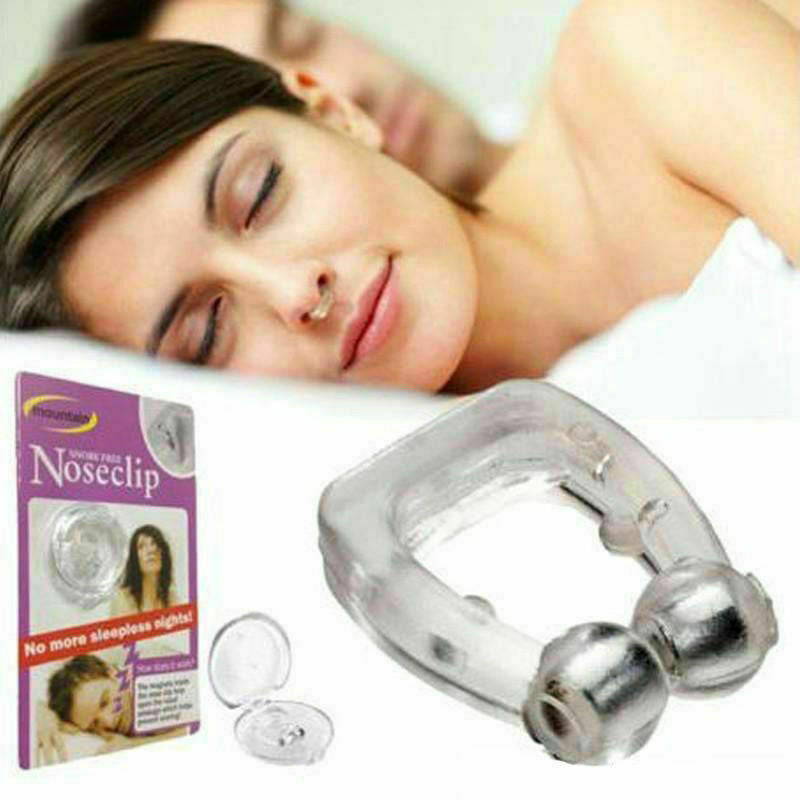 2x Anti Snore Magnetic Silicone Nose Clip Stop Snoring Apnea Aid Device Stopper!