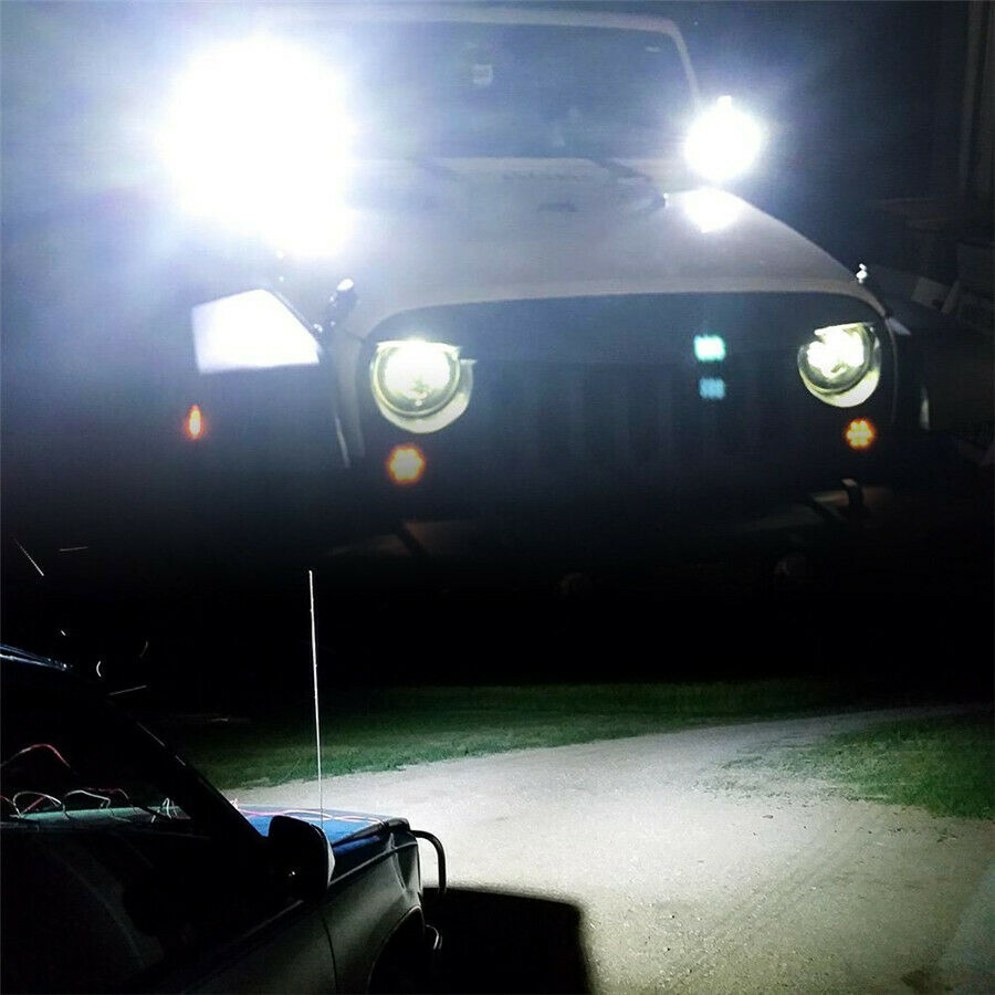 2x 4'' LED Work Light Bar Spot Flood Truck ATV Boat 4xc4 Driving Fog Lamps IP68