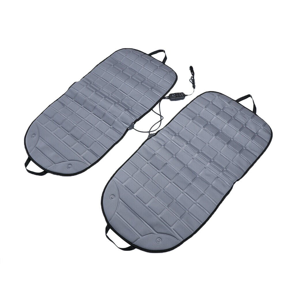 Universal Car Heated Seat Cover Cushion Hot Warmer Heating Pad gray