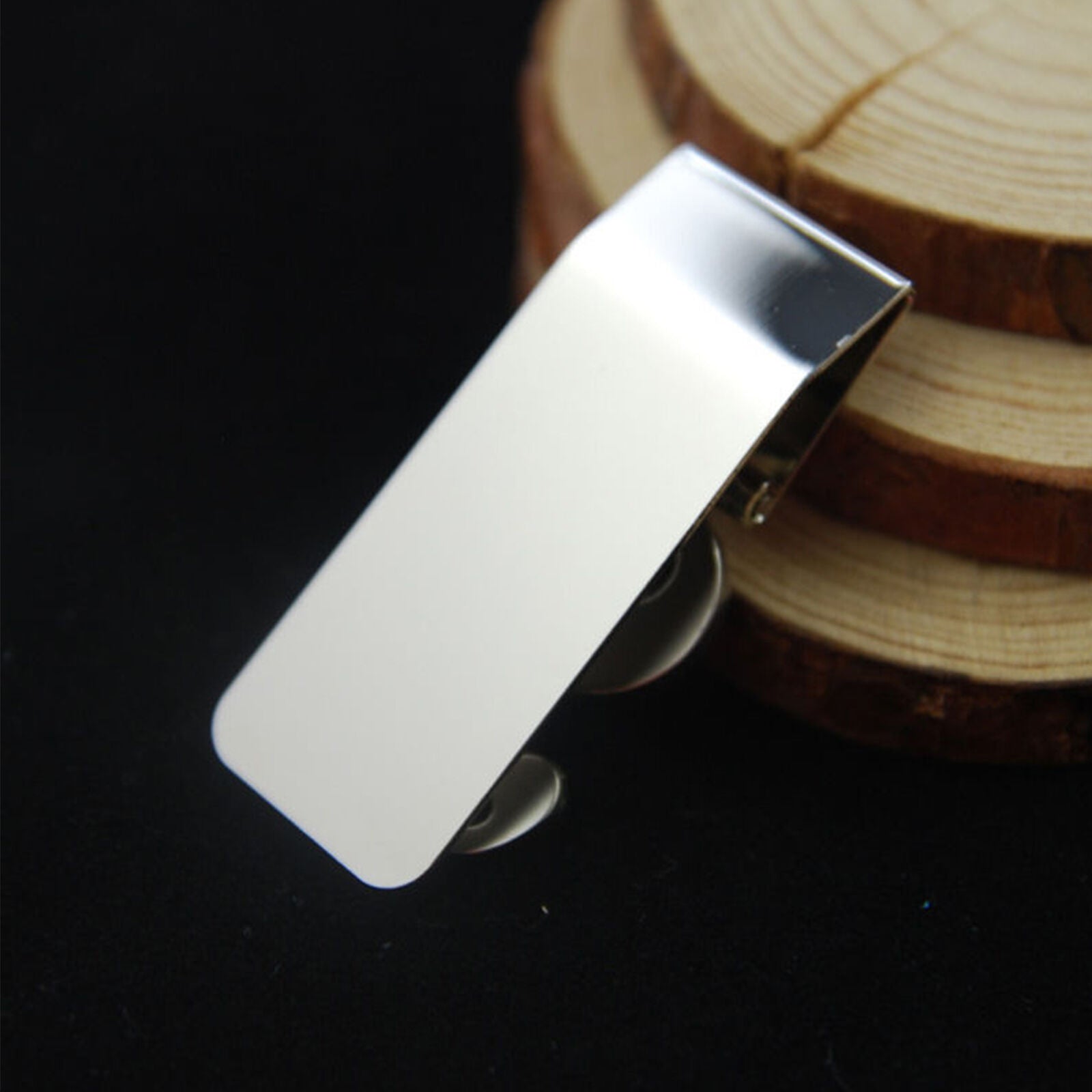 US Dollar Sign Stainless Steel Money Clip Personalized Name Engraving