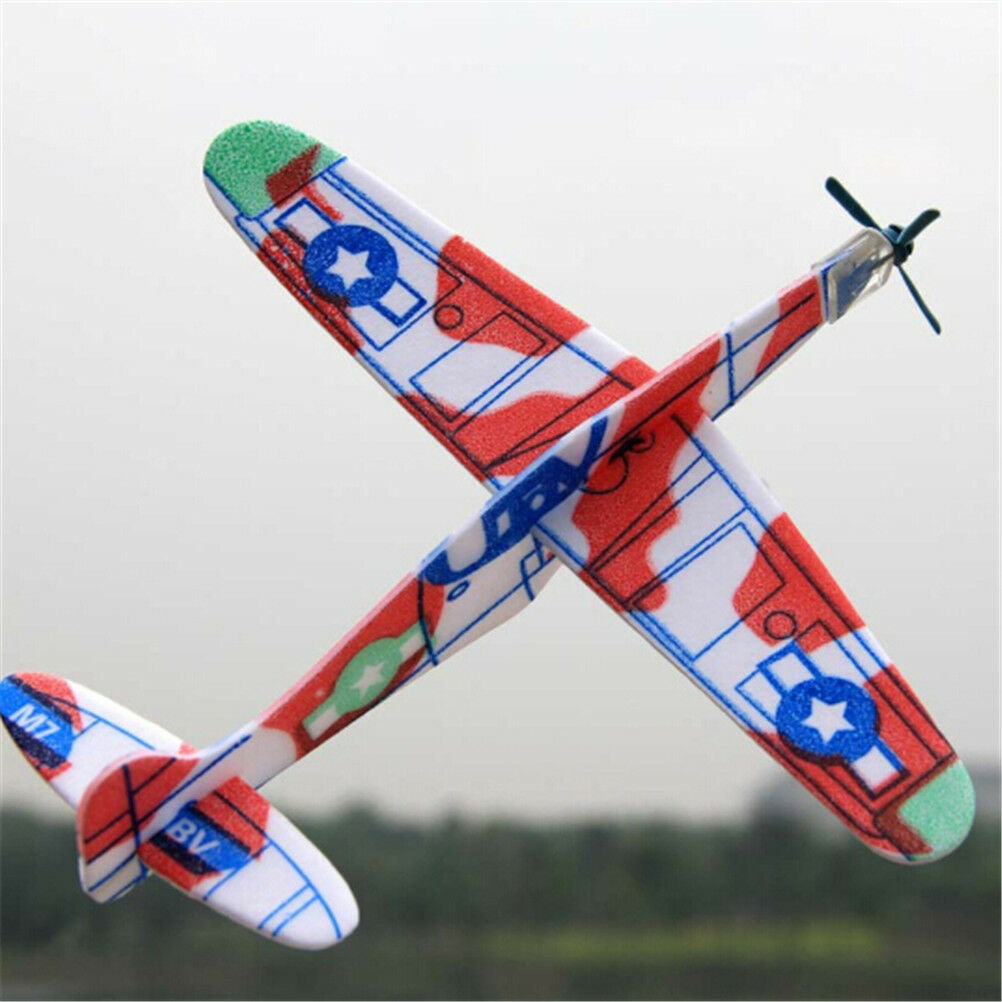 19cm Hand Throw Flying Glider Planes Foam Airplane Party Bag Fillers Kids.l8