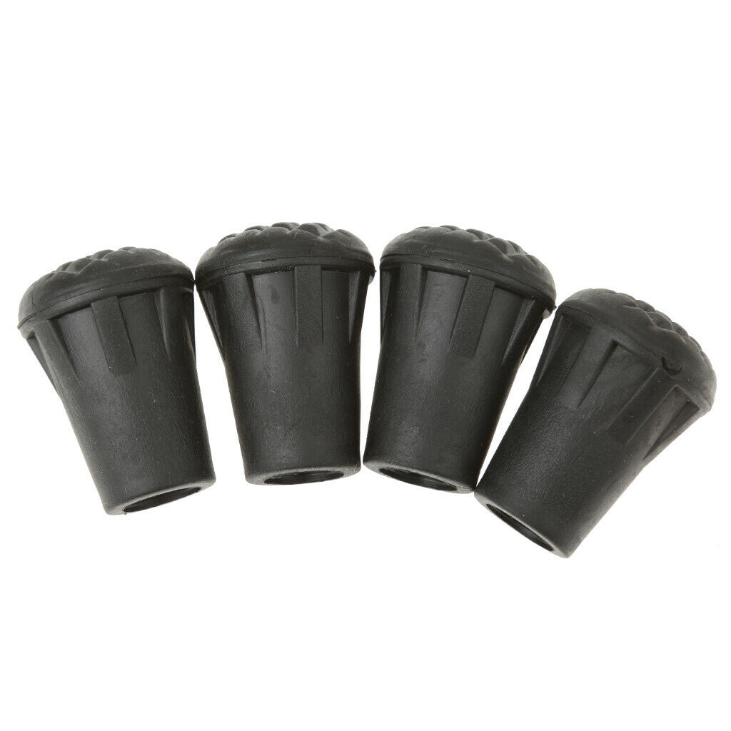 4pcs Replacement Rubber Tips End for Walking Hiking Trekking Poles Canes 3cm