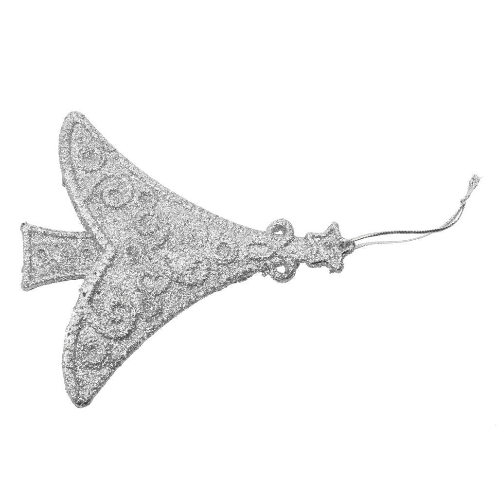 10pcs Glitter Tree Shape Christmas Tree Hanging Decoration