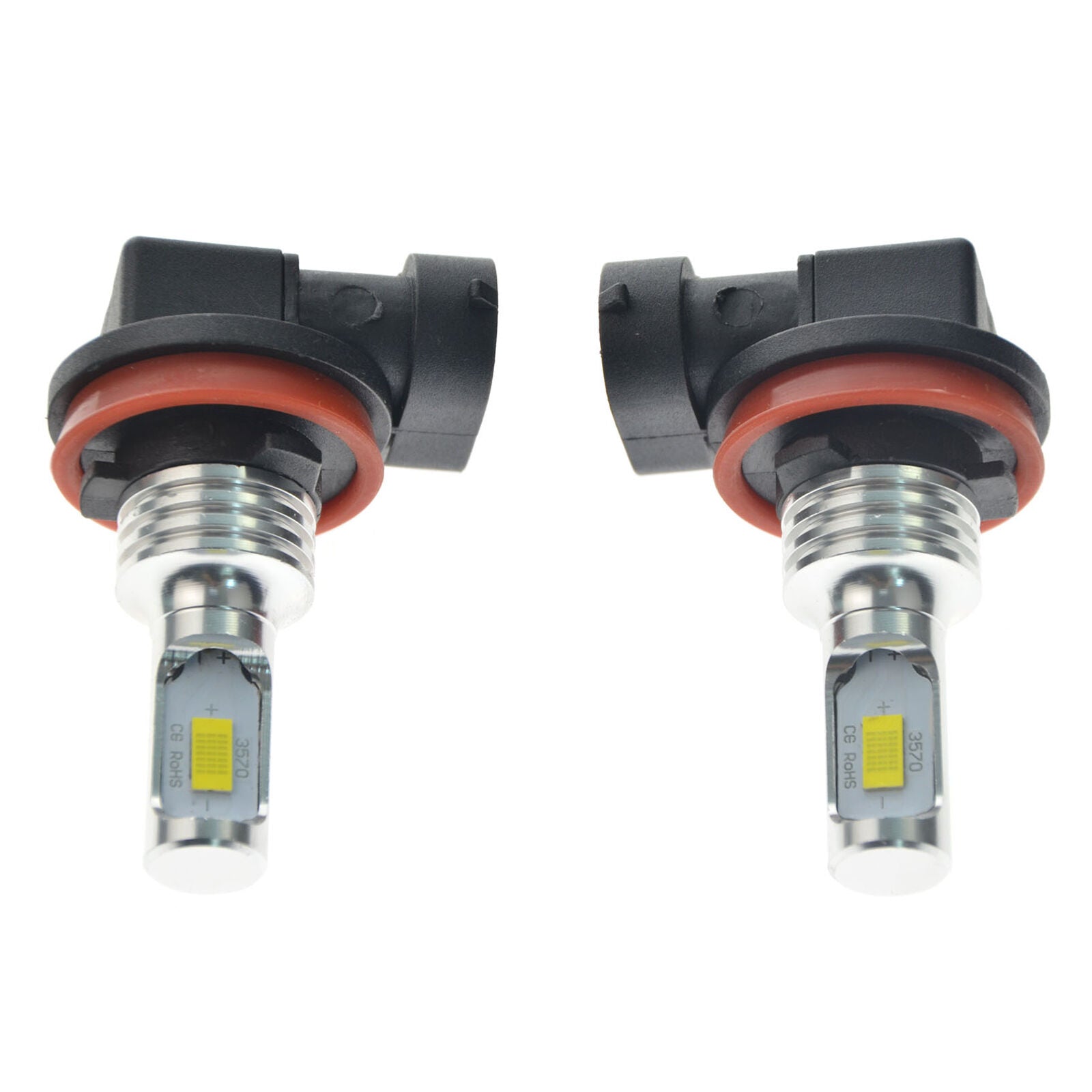 Upgrade H11 H8 H9 LED Headlight Bulbs Kit High Low Beam 35W 4000LM 6000K White
