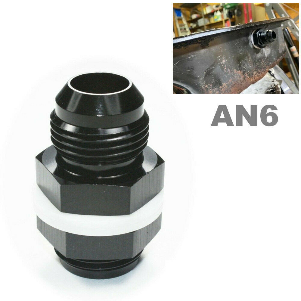AN6 Flare Fuel Tank Cell Bulkhead Fitting Connector With Washer Leak-free Seal