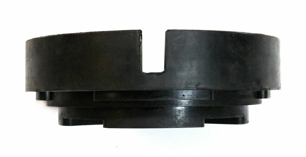 Cross Slotted Frame Rail Floor Jack Disk Rubber Pad for Pinch Weld Side JackPad