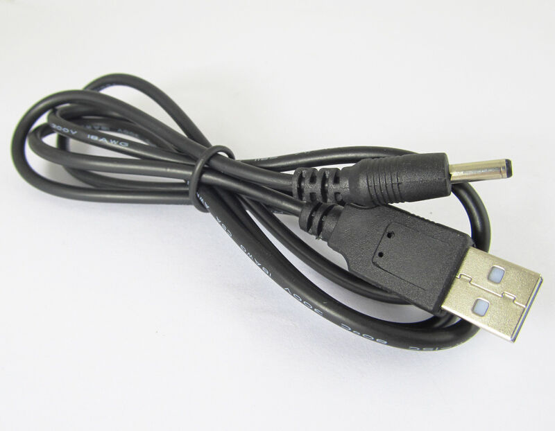 10pcs USB 2.0 A Male to 1.35 x 3.5mm DC Plug 5V DC Power Cable 3FT/1M