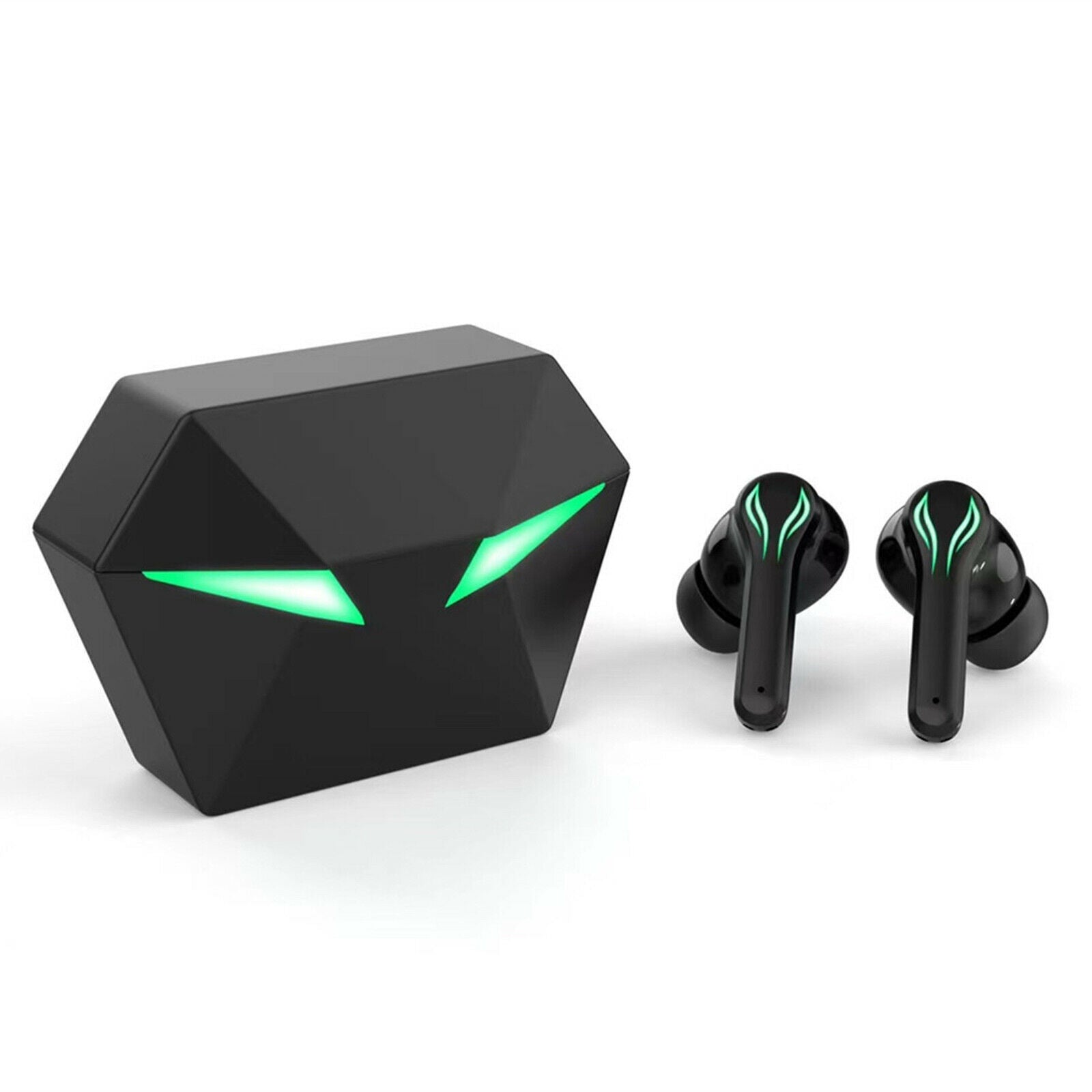 Wireless Bluetooth 5.1 In-Ear Gaming Earbuds Cool Light Touch Control w/Mic