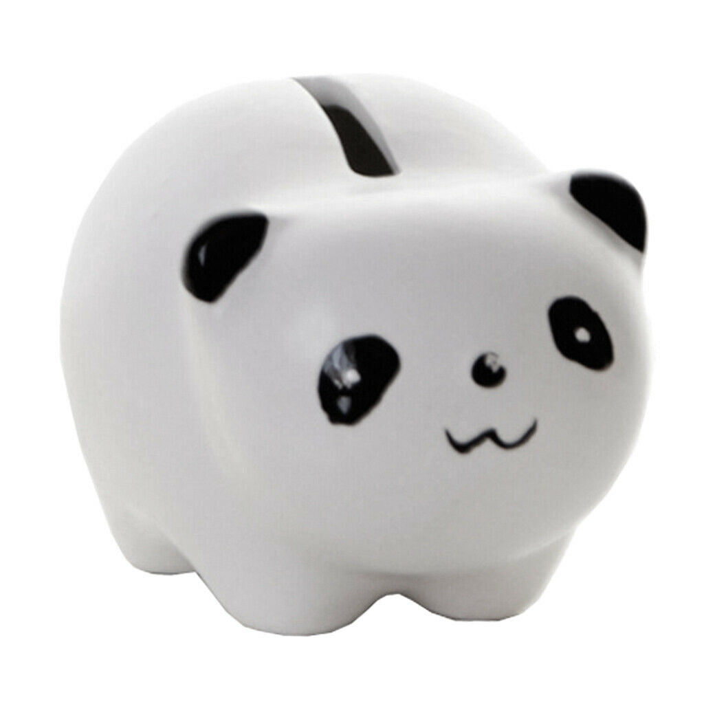 Cute Cartoon Animals Design Ceramic Money Saving Bank White Panda