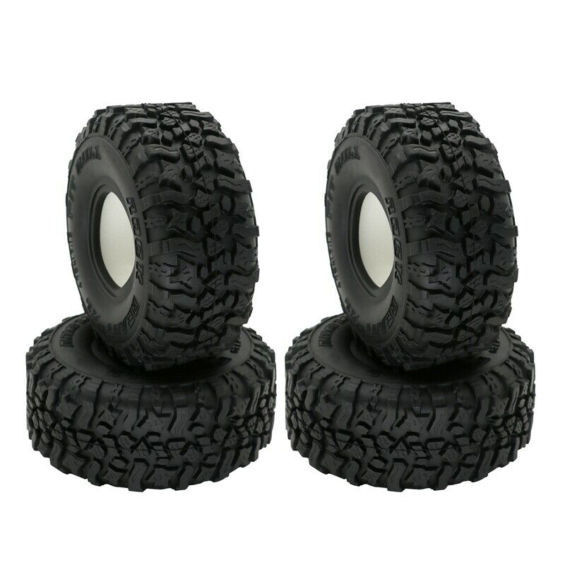 4PCS 120MM 1.9Inch Rubber Tyres Wheel Tires for 1/10 RC Rock Cler Axial SCX10 Z6