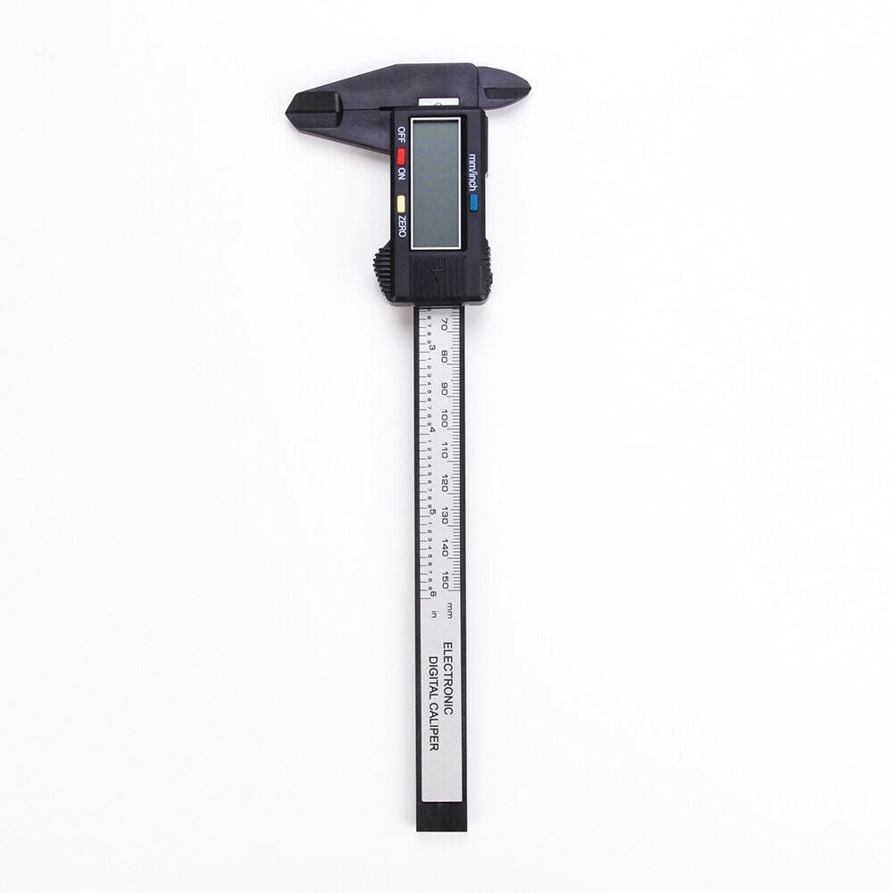 Carbon Fiber LCD Digital Gauge Vernier Caliper Electronic Micrometer 150mm 6inch