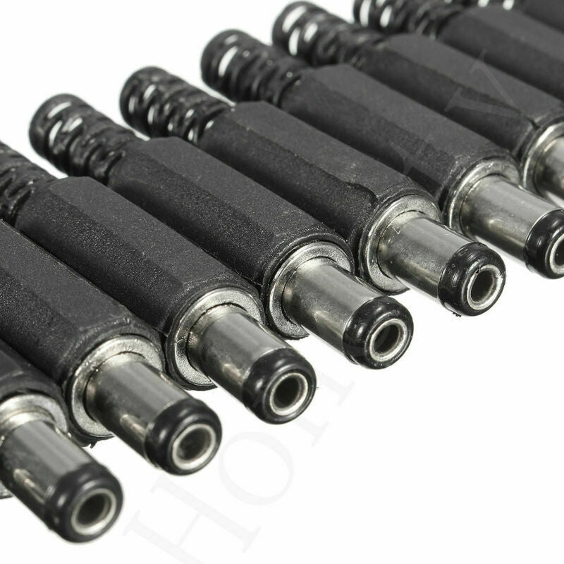 40Pcs 5.5 x 2.1mm Male Solder DC Power Barrel Tip Plug Jack Straight Connectors