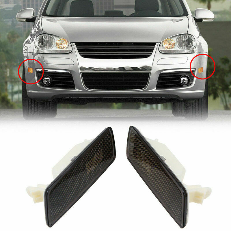Pair Side Front Bumper Markers Light Lamp For VW Jetta Golf MK5 GTIÂ Â 2006-2009