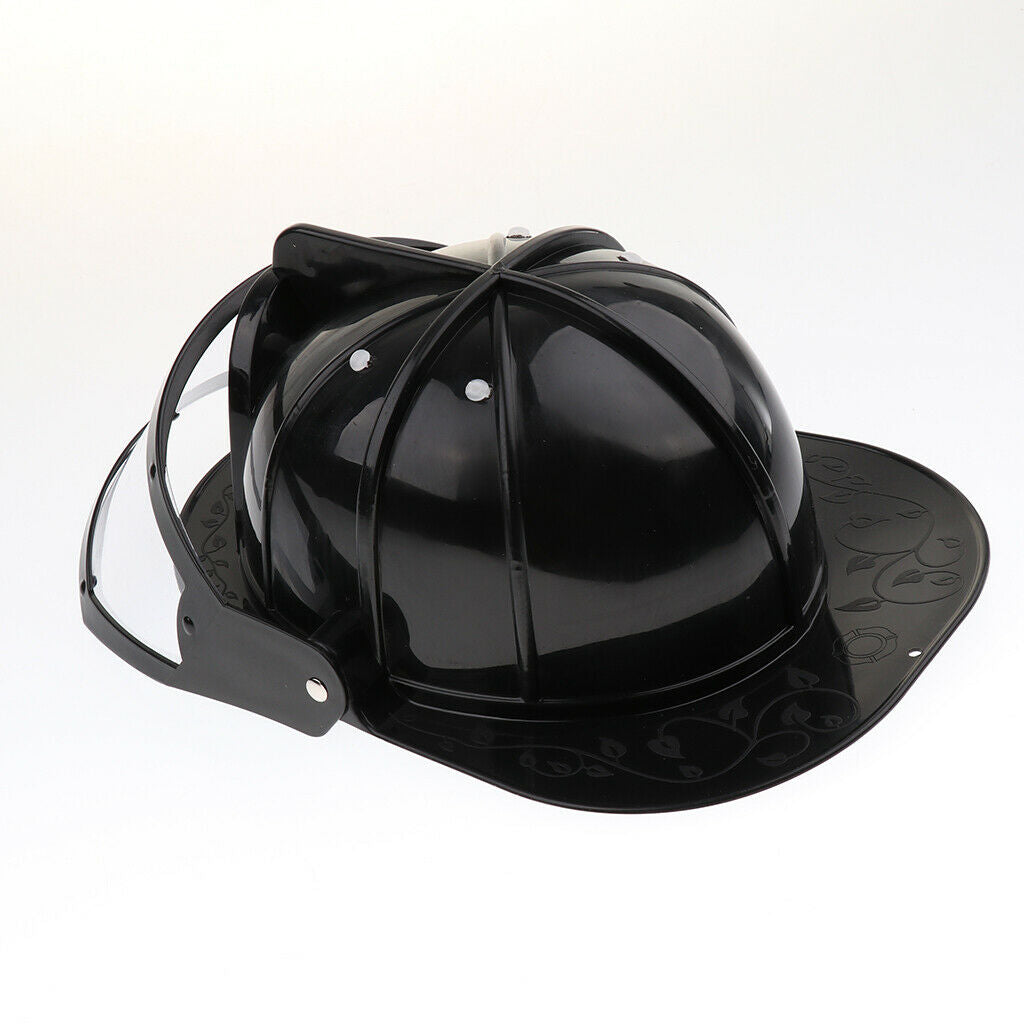 Kid Pretend Play Fireman Safety Helmet Firefighter Hat Costume Party Role