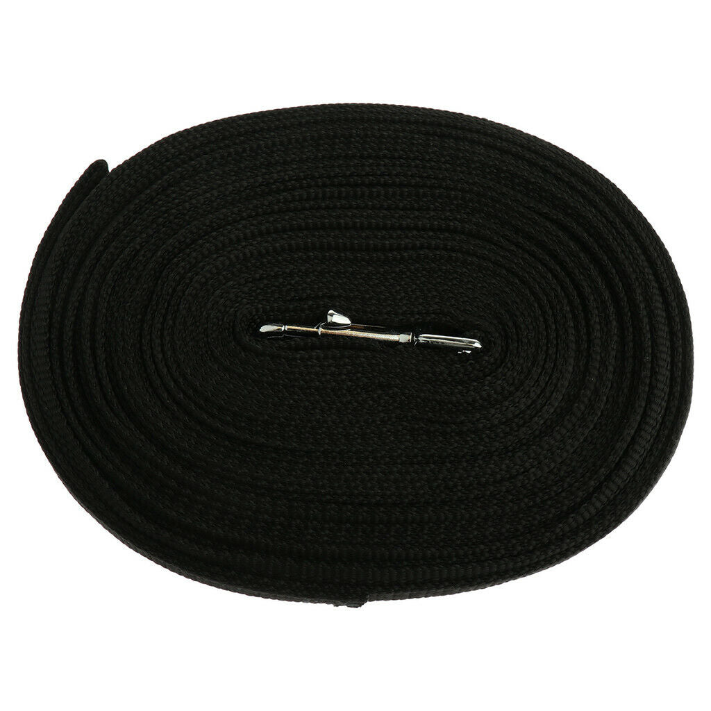Extra Long Dog Leash Rope Small Large Dog Training Ropes Black-15 meters