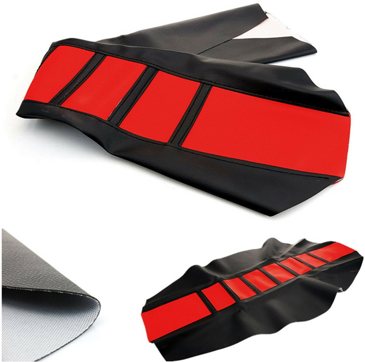 Leather Rubber Gripper Soft Motorcycle Seat Cover For YZF CRF  SUZKI Off Road