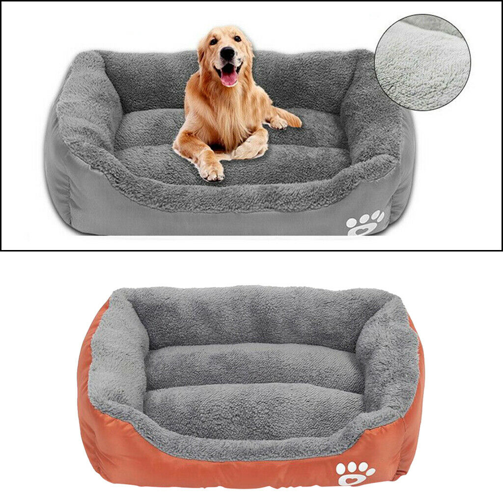 Warm Pet Dog Cat Bed Soft Plush Sleeping Bag for Small Meidum Dogs Orange_M