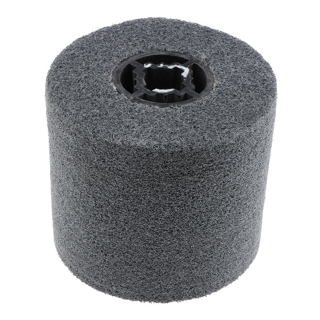 Non-woven Abrasive Flap Wire Drawing Polishing Burnishing Wheel #180 Gray