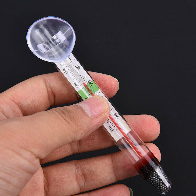 New Glass Meter Aquarium Fish Tank Water Temperature Thermometer Suction  Kt